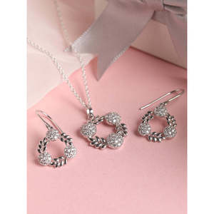 Ensemble de boucles d'oreilles pendantes Alma en argent sterling 925 CLARA, bijoux de mode chics, chaîne - Product Image 2