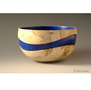 Cuenco único de resina de madera con fusión de resina y ágata - Product Image 4