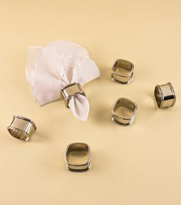 Anillos de Servilleta de Cobre Clásicos y Ecológicos de Antigüedades, Decoración de Mesa para Bodas, Accesorios de Comedor para Banquetes de Hotel - Product Image 6