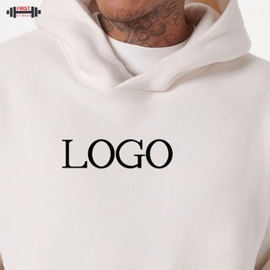 Sweats à capuche de qualité supérieure avec logo personnalisé 100% polaire de coton unisexe de haute qualité pour l'hiver 300g sweat à capuche coupe-vent doublé Non - Product Image 3