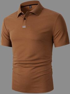 Polo Homme Tissu Haute Qualité Tissu Jersey Couleur Solide Dernière Collection avec Marque Privée - Product Image 5