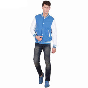 Chaquetas universitarias de lana al por mayor de moda 100% más vendidas, chaqueta Bomber de hombre con logotipo de color personalizado fabricada en Pakistán - Product Image 6