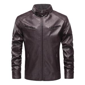 Chaquetas de Cuero Clásicas de Diseño de Moda para Hombre, Chaqueta de Motociclista de Cuero Sintético PU, Personalización de Logotipo Gratis, Chaqueta de Invierno para Motociclista - Product Image 4