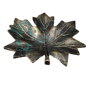 Plateau de service élégant en forme de feuille Plateau décoratif en métal pour la cuisine de taille personnalisée de qualité superfine - Product Image 2