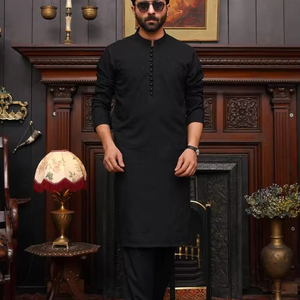 Salwar Kameez para Hombre con Logotipo Personalizado, Kurta Pajama de Algodón Premium con Tela Latha, Etiqueta Privada, Venta al por Mayor, Pedidos al por Mayor, Fábrica de Pakistán, OEM - Product Image 1