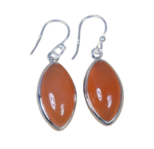 Pendientes para mujer, pendientes de piedras preciosas de cornalina, Plata de Ley sólida 925, Pendientes colgantes de piedras preciosas para niñas, joyería de plata - Product Image 1