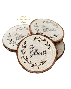 Posavasos Clásicos de Madera con Diseños Geométricos Atractivos, Biodegradables y Ecológicos para Eventos Decorativos, Patrones Modernos - Product Image 5