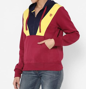 เสื้อกันหนาวมีฮู้ดสำหรับผู้หญิงเสื้อฮู้ดผ้าฝ้ายผลิตตามสั่ง - Product Image 4