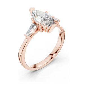 Anillo Solitario con Diamante de Laboratorio de 1.47 CT para Mujer, Claridad VVS-VS EF, Oro de 18KT, 14KT, 10KT y Plata 925, Oro Rosa, Amarillo, Blanco - Product Image 4