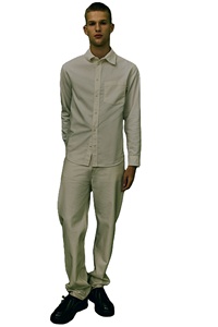 เสื้อเชิ้ตลำลองแขนยาวของผู้ชายผ้าฝ้ายลูกฟูก100% ผ้าคอตตอนเนื้อนุ่มใส่สบายทรงพอดีตัวปกติ - Product Image 6