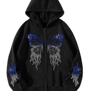Sudadera con Capucha Personalizada para Hombre, 100% Algodón Orgánico, Invierno, Ecológica, con Pedrería Bordada, Diseño Sólido, Transpirable - Product Image 5