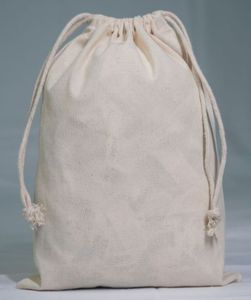 Personnalisé 100% coton biologique cordon sac petit pliable fermeture éclair doux Durable pour chaussures vêtements lavage toile Logo personnalisé - Product Image 1