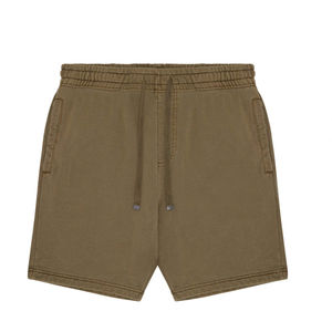 Short en jean avec logo personnalisé pour hommes avec motif gaufré Short en jean en velours côtelé avec pierres en chaîne imprimées - Product Image 1