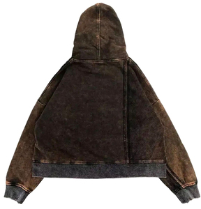 Dernière arrivée prix de gros hommes lavage à l'acide sweats à capuche pour adultes nouveau style Streetwear hommes lavage à l'acide à capuche 2026 - Product Image 5