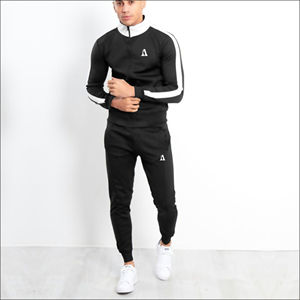 Men's Sweat <b>suit</b> Plus Size Long Sleeve Zip <b>Jacket</b> Pants Contrast Color Soft comfort Jogging Casual Sports <b>Suits</b> - Product Image 1