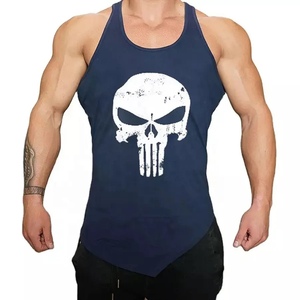 Débardeur d'entraînement de gymnastique décontracté grande taille pour hommes Fitness Muscle Fit Spandex solide personnalisé motif 3D impression par sublimation respirante - Product Image 2