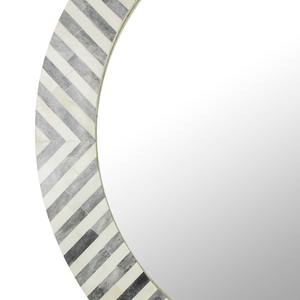 Artisanat Moderne Miroir Rectangulaire en Verre MDF Résine Incrustation Carré Rectangle Motif Encadré Panneau Mural en Bois Décoration de la Maison - Product Image 2