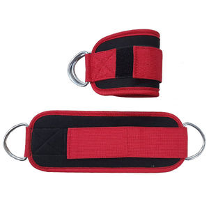 Bon marché, sangle de cheville d'haltérophilie avec boucle, ajustement réglable, sangles de cheville confortables pour exercices de fitness avec logo personnalisé - Product Image 6