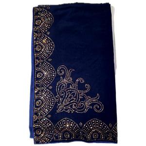 Chales de terciopelo Lo último en ropa de invierno de calidad superior para mujer Chales elegantes de terciopelo Micro9000 con trabajo de piedra - Product Image 6