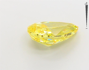 เพชรแฟนซีสีเหลืองทรงลูกแพร์ น้ำหนัก 3.53 กะรัต VS1 เพชรปลูกในห้องปฏิบัติการ CVD HPHT โดยผู้ผลิต Aniva Jewels - Product Image 3