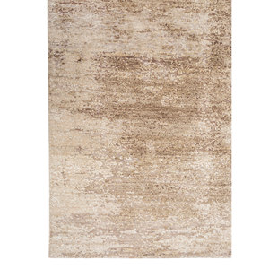 Alfombra Entropy Ivory de Lana y Seda Anudada a Mano con Patrón Abstracto Esh-1522 para Uso Doméstico - Product Image 4