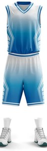 Maillot de basketball unisexe personnalisé, imprimé numériquement, réversible, uniforme professionnel, style rétro, respirant, antibactérien, manches courtes - Product Image 6