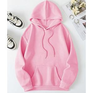 Sudadera suave y gruesa de manga larga sólida, Tops holgados, pulóver para mujer, Otoño Invierno, sudaderas con capucha para mujer, fácil de usar - Product Image 1