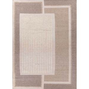 พรมโพลีเอสเตอร์ลายเรขาคณิตแบบทอเรียบสีไอวอรี่สำหรับใช้ในบ้าน-ADPL-1103 - Product Image 1