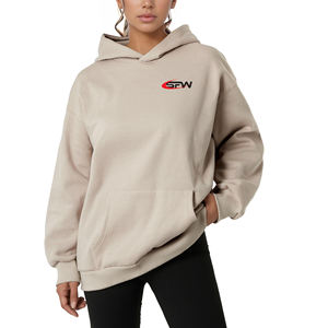 Sudaderas con capucha para mujer, personalizadas con estampado por descarga, antiarrugas, oversize, cortas, 100% algodón, estilo streetwear, forro polar - Product Image 1