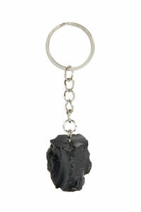 LLavero de cristal de alta calidad, piedra de obsidiana negra cruda, llavero curativo de piedra Natural china, regalo para llave de mujer, venta al por mayor - Product Image 4