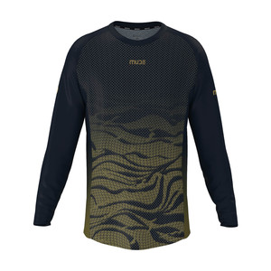 T-shirt à manches longues compressif pour homme, course sur sentier, DUNE Gold - Product Image 3