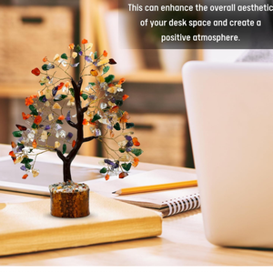 Natural Semi Precious Stone Mix Chakra <b>Crystal</b> Gemstone <b>Tree</b> 100 Chips <b>Crystal</b> <b>Tree</b> Feng Shui Figurine for Home Decorative - Product Image 4