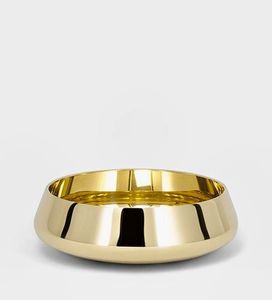 Finely detailed brass serving bowl used during religious ceremonies Indian festivals or antique-style <b>tableware</b> collections - Product Image 4