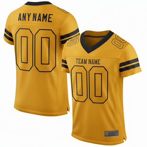 Maillot de football américain personnalisable pour hommes, uniforme de sport respirant, manches courtes, grande taille pour les jeunes et les adultes, brodé - Product Image 2