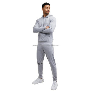 Survêtement pour homme en molleton avec logo personnalisé, fabrication en gros, fermeture éclair, léger et confortable - Product Image 2