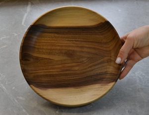 Assiette et vaisselle en bois fruits pour fête de mariage avec vaisselle taille différente et couleur bois naturel - Product Image 6