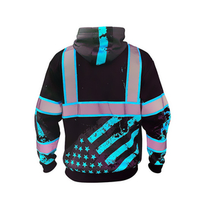 Ropa de trabajo, diseño personalizado, Sudadera con capucha de alta visibilidad de seguridad fabricada por Pakistán, sudaderas con capucha de seguridad hechas de poliéster transpirable para hombres - Product Image 5