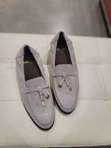 [Omnis] Mocasines Casuales de Ante Italiano Hechos a Mano para Mujer, Cómodos, Tacón de 2.5 cm, Perfectos para Uso Diario en Otoño - Product Image 4