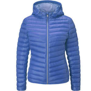 Chaqueta acolchada de color amarillo liso con diseño personalizado para mujer, chaqueta acolchada con relleno de algodón de tela de poliéster transpirable - Product Image 4