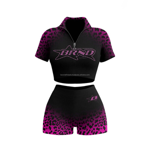 Conjunto de Chaqueta Corta y Pantalones Cortos de Moda con Hombros Acolchados, Botones y Escote en V Profundo, Manga Larga, Verano 2026, Traje de Dos Piezas para Mujer - Product Image 1