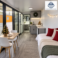 Villa Modulaire en Acier de Luxe de 40 pieds, Entièrement Meublée, Type Apple Pod House, pour Hôtels de Vacances et Locations Premium