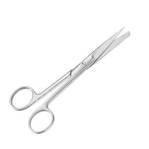 Ciseaux chirurgicaux sur mesure, droits, standard, tranchants, émoussés, 165 mm, 6,12 pouces, en acier inoxydable chirurgical, ciseaux médicaux - Product Image 4