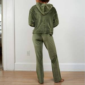 Streetwear velours pull à capuche femmes décontracté respirant hiver vêtements de plein air pull cordon sweats à capuche dames - Product Image 2