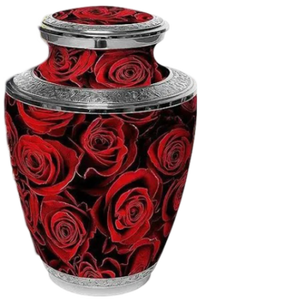 Violet et blanc avec urnes de crémation en aluminium urne en métal de style ruban avec effet d'étincelle pour le stockage des cendres humaines - Product Image 4