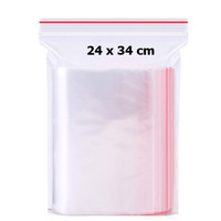 Vente en gros de sac à fermeture éclair à fermeture éclair thermoscellée sur le dessus, accessoires de traitement de vêtement en plastique vietnamien personnalisés emballage RCS CTIC