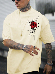 Camisetas de algodón de gran tamaño para mujeres y hombres Estilo Hiphop de lujo con logotipo impreso en serigrafía de lujo Venta al por mayor - Product Image 6