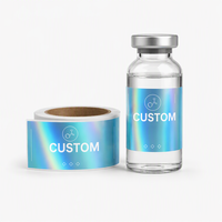 Étiquettes pour flacons cosmétiques en PET résistantes au froid, 3ml 5ml 10ml, autocollants adhésifs basse température, vente directe usine en rouleau