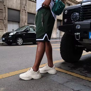 Haute qualité 100% Polyester maille Shorts cordon deux poches sérigraphie Jogging porter Gym entraînement chaud Shorts personnalisé - Product Image 6