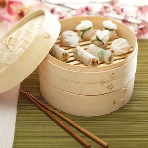 Eco-friendly Healthy Cooking Steamer Low Cost Wholesale Bamboo <b>Basket</b> Non-Chemical <b>Food</b> Steamer From Vietnam - Product Image 5