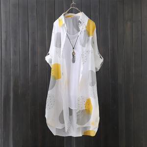 Nouveau design Chemise décontractée imprimée en 3d Collection de chemises à col rabattu de qualité supérieure Chemises pour femmes 100% coton - Product Image 4